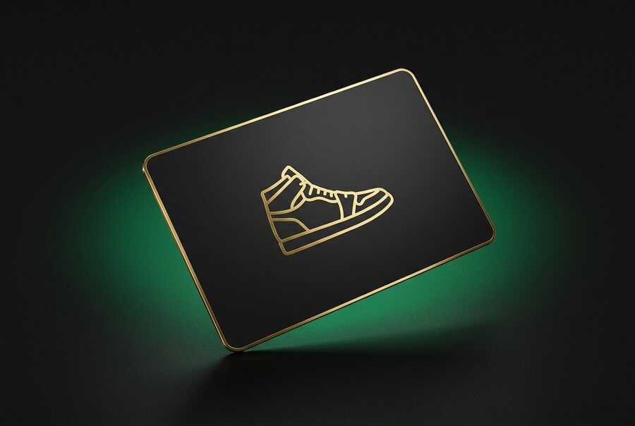DeedStash card for sneakers
